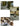 A triptych of images from a block printing factory in India.