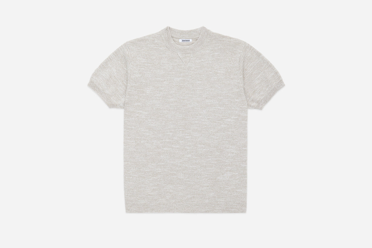 Knit T-Shirt ~ Natural Marled Yarn – 3sixteen