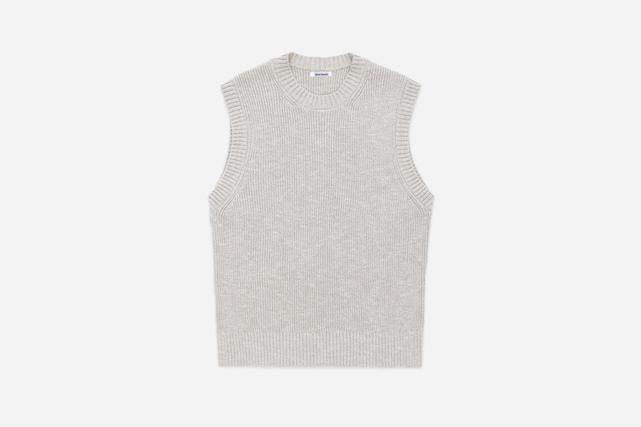 Sweater Vest ~ Natural Marled Yarn