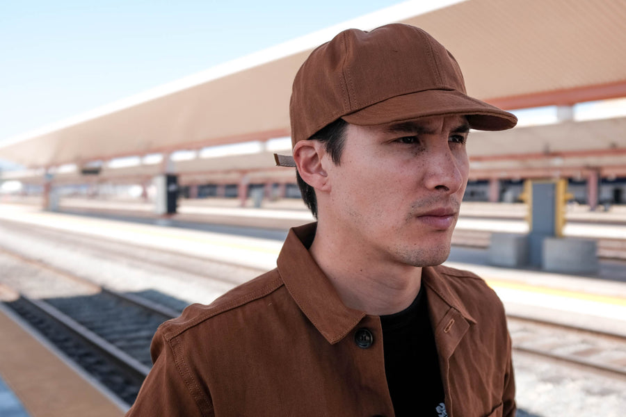 Model shown wearing the Thomas Hooper cap.