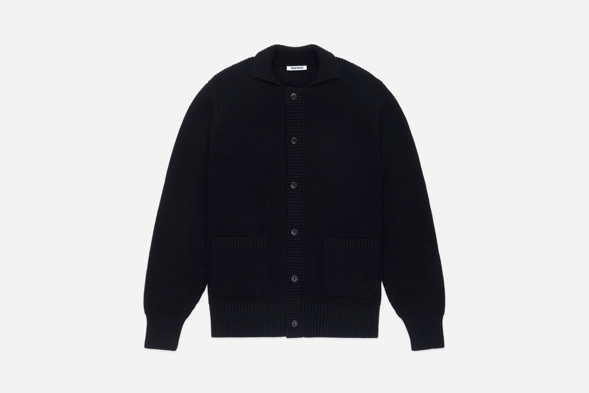 Cotton Collared Cardigan