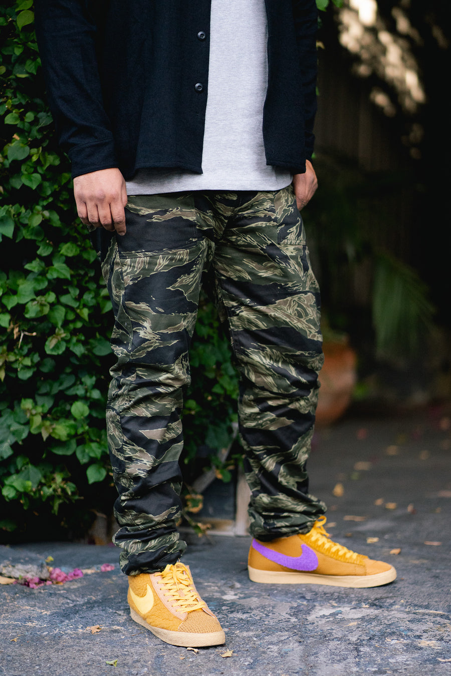 Bottoms shot of the fatigue pants.