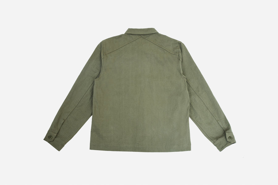 Officer Shirt ~ Washed Olive HBT