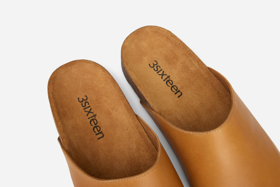 Mule ~ Natural Calf Leather