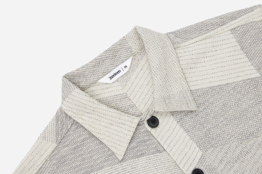 Shop Jacket ~ Ash Zig-Zag Jacquard