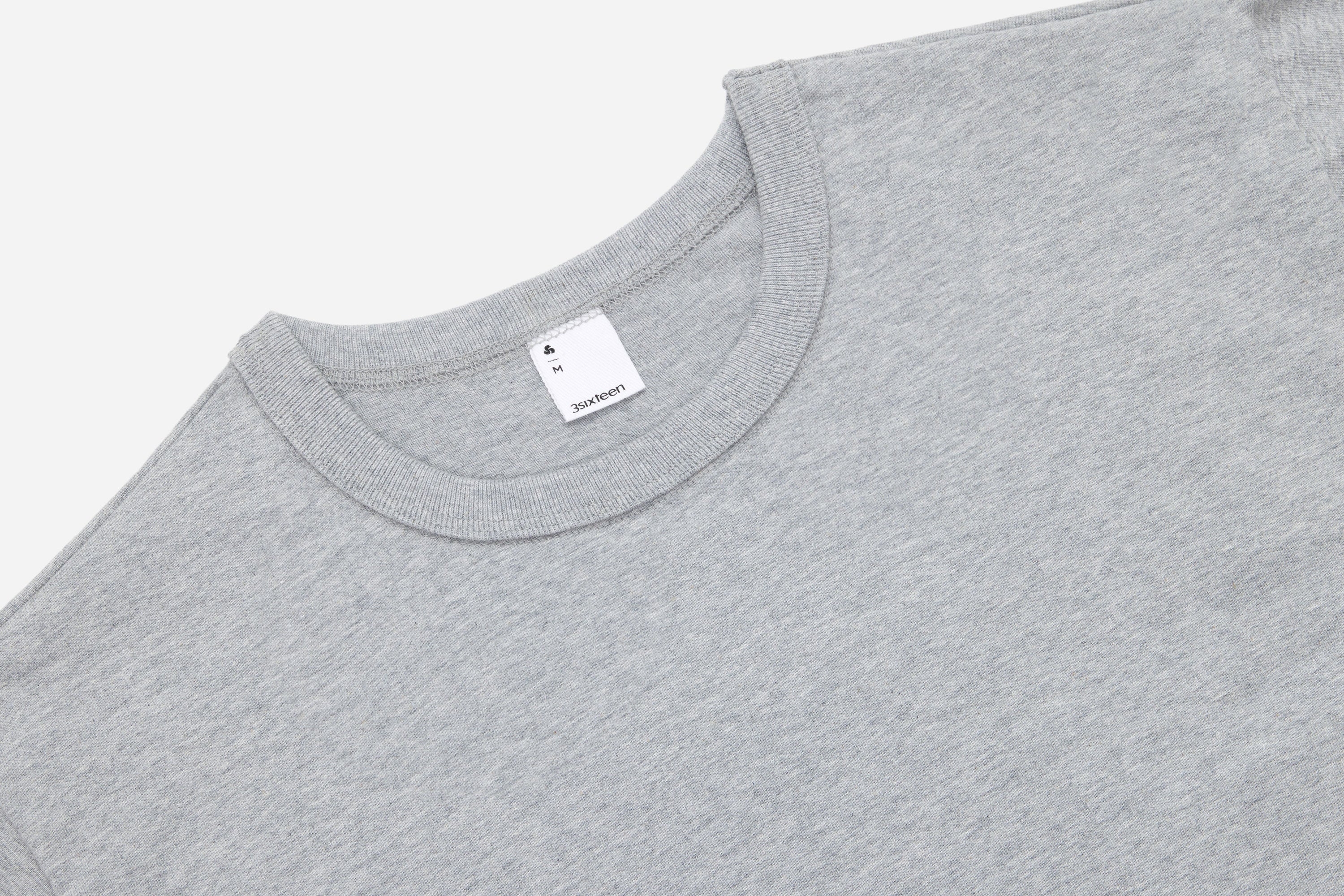 トップス house on the hill gray tee 100 Light heather grey His Tee in Jersey | TWP