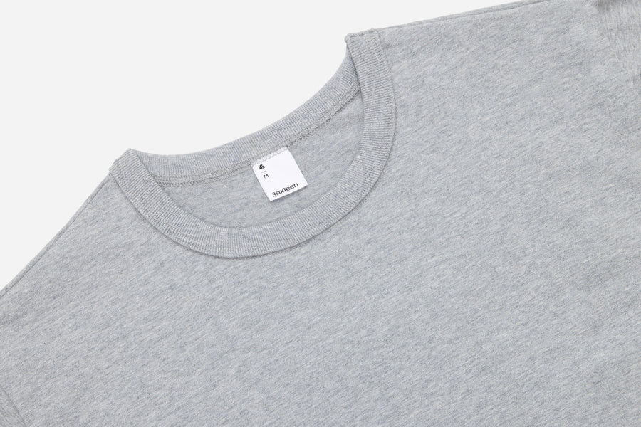 Heavyweight T-Shirt ~ Heather Grey (2 Pack)