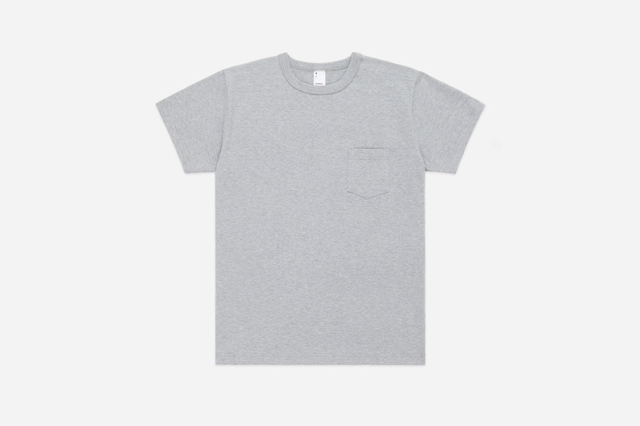 Heavyweight Pocket T-Shirt ~ Heather Grey (2 Pack)