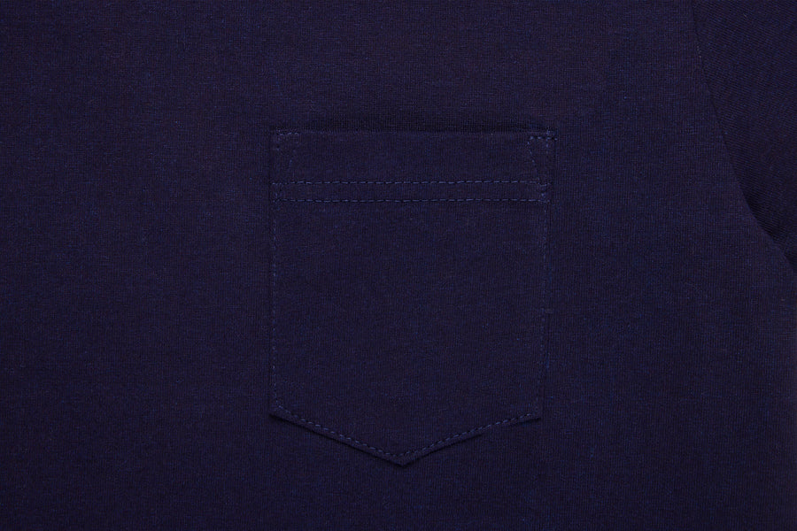 Heavyweight Pocket T-Shirt ~ Indigo (2 Pack)