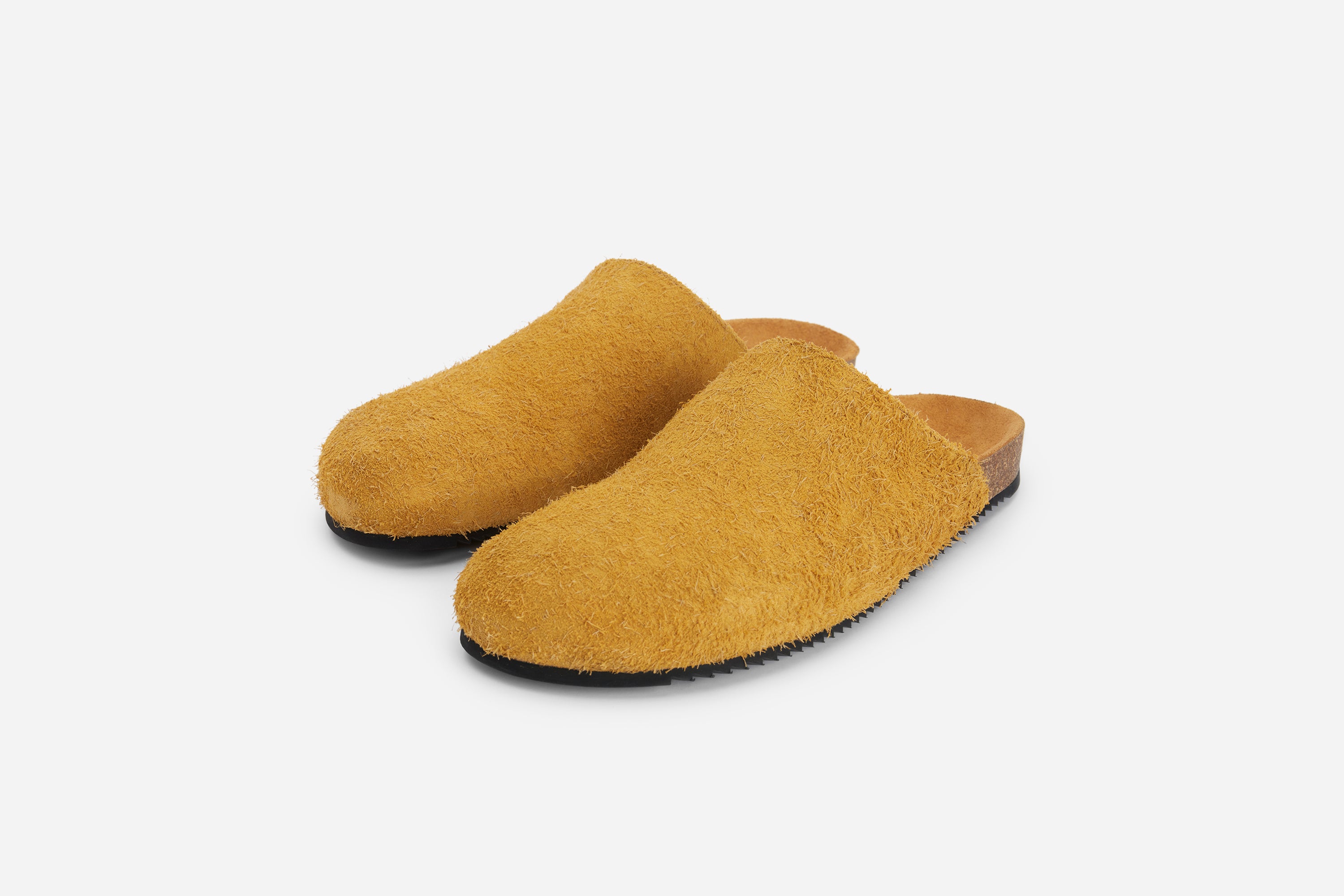 Mule ~ Shaggy Tan Suede – 3sixteen