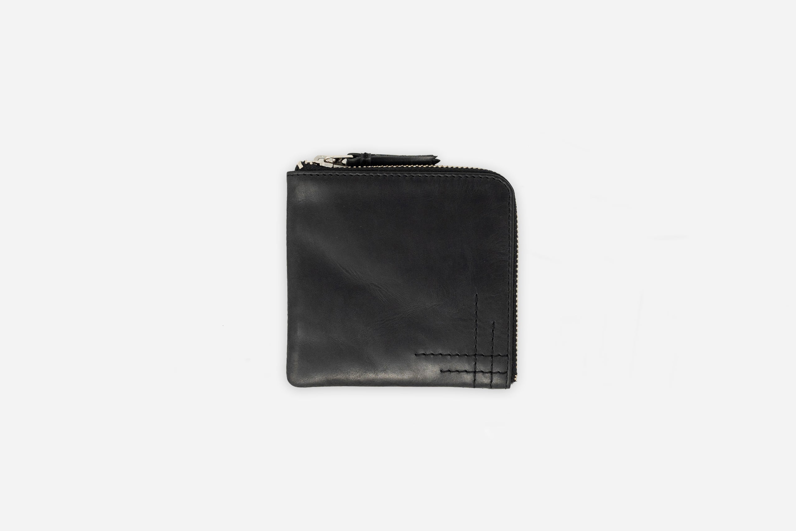 Zip Wallet ~ Black Cowhide – 3sixteen